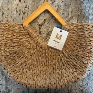 NWT Women’s Straw Tote Handbag